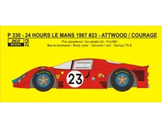 Decal – Ferrari 330P - 24h Le Mans 1967 Attwood / Courage